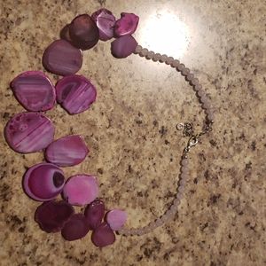Pink Geode necklace